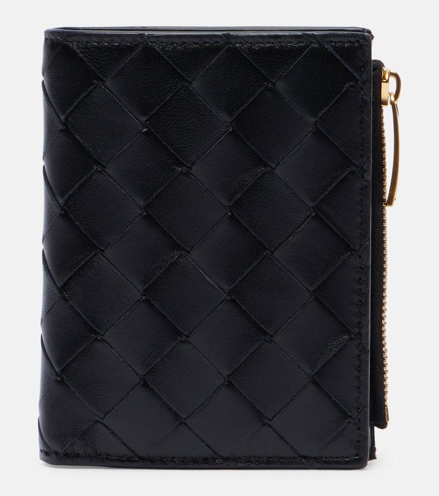 bottega veneta intrecciato leather bifold wallet