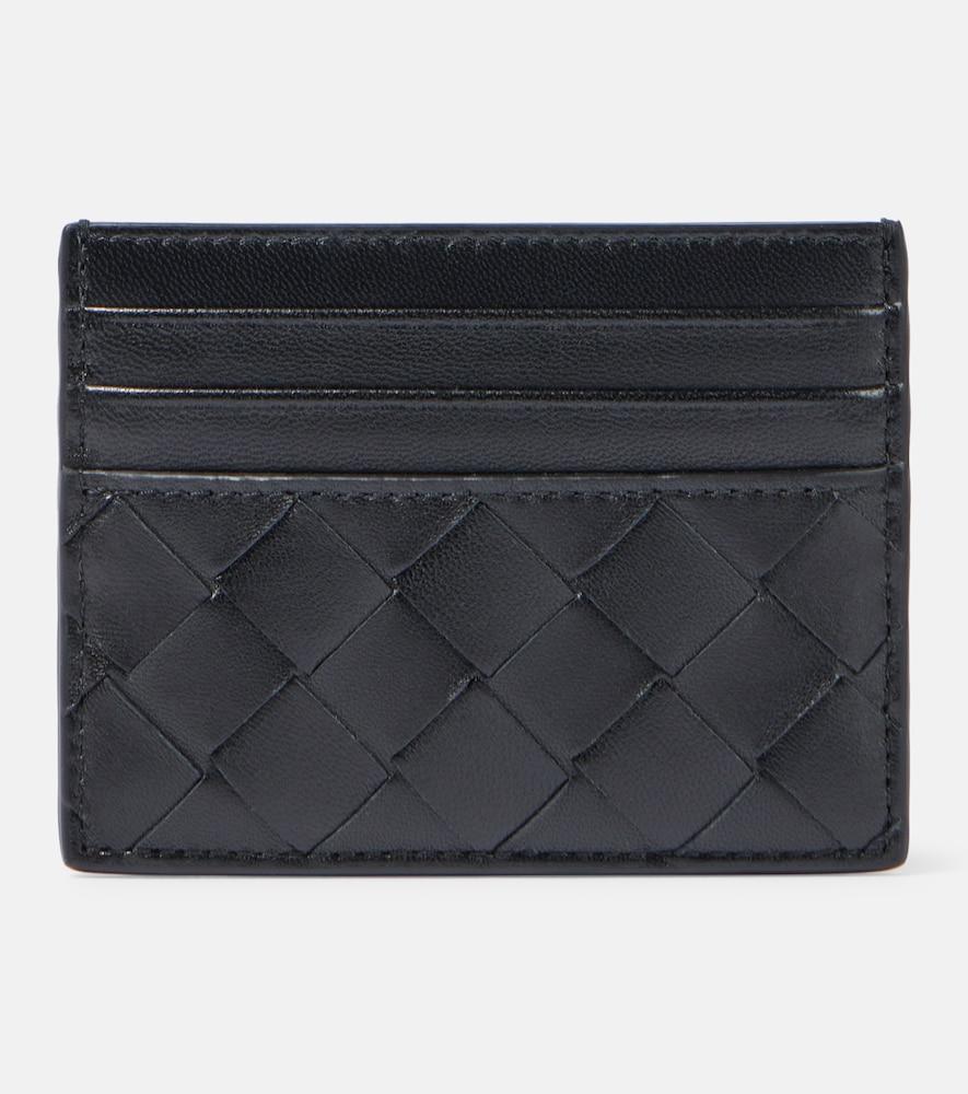 bottega veneta intrecciato leather card holder