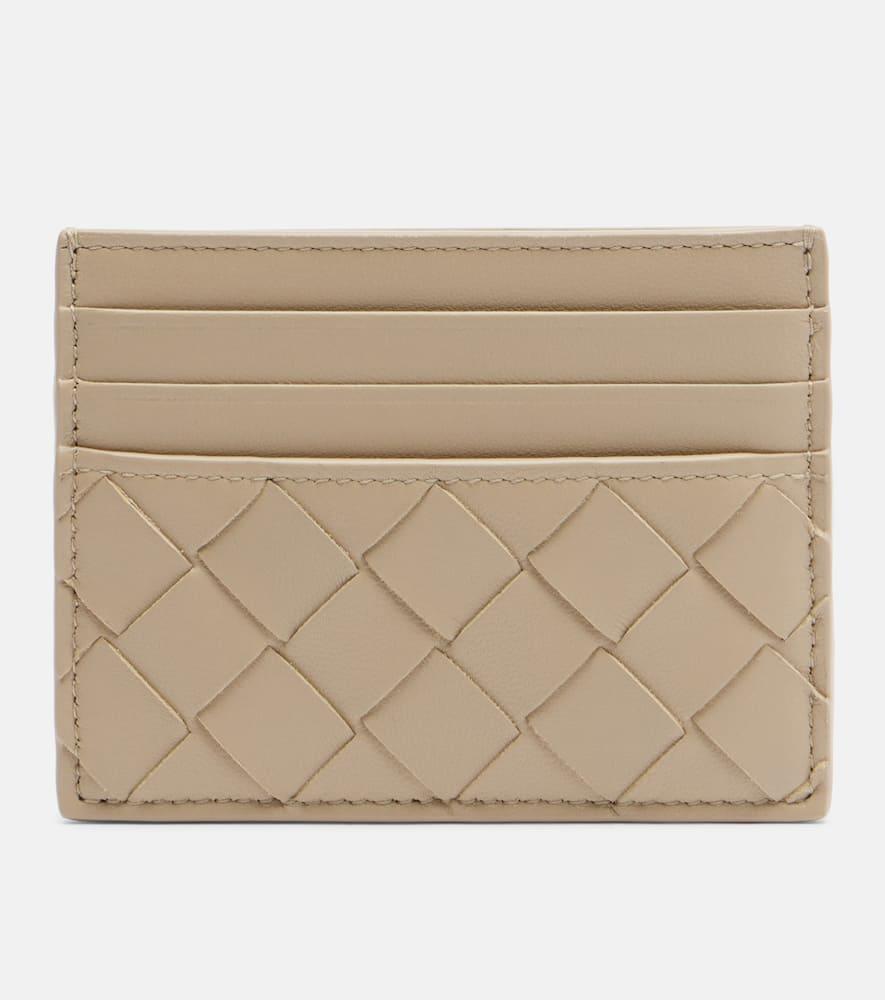 bottega veneta intrecciato leather card holder