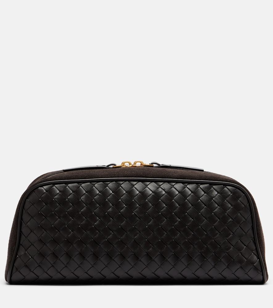 bottega veneta intrecciato leather clutch