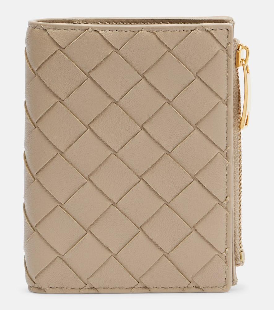 bottega veneta intrecciato small leather wallet