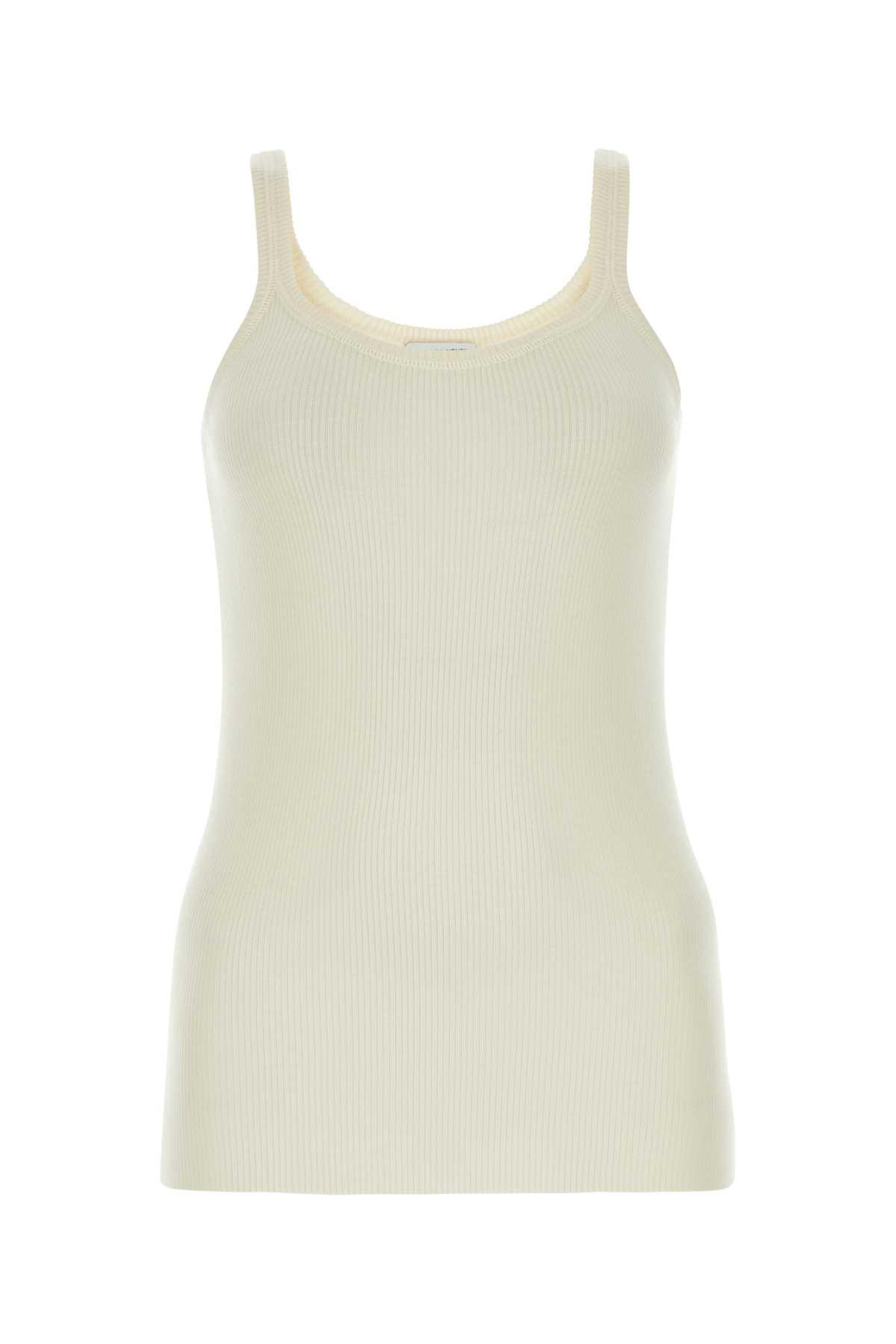 bottega veneta ivory wool tank top