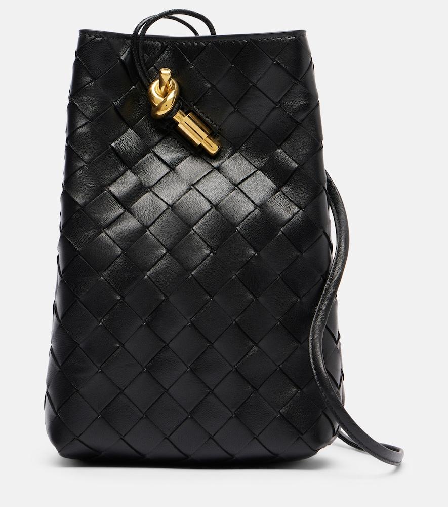 bottega veneta jodie intrecciato mini leather shoulder bag