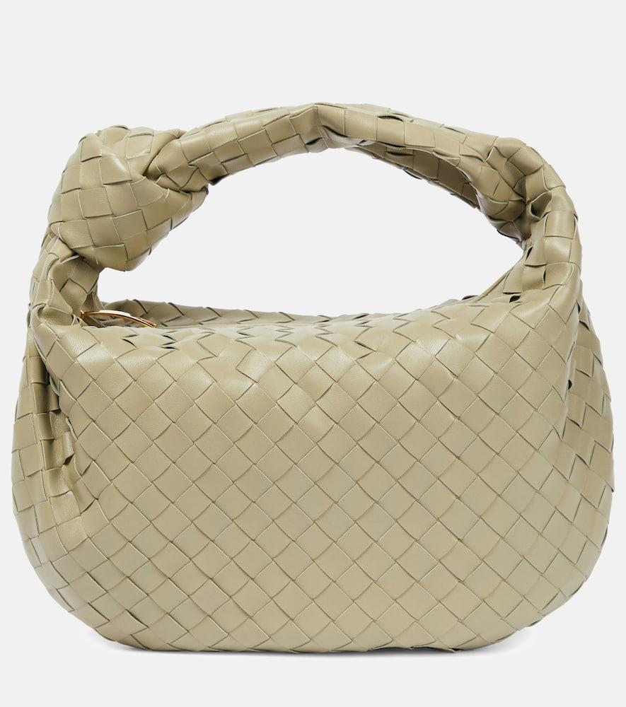 bottega veneta jodie intrecciato small leather tote bag
