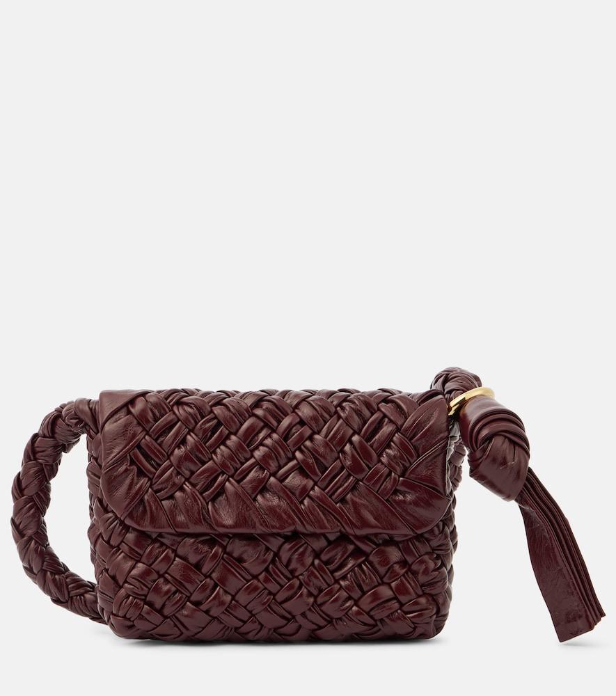 bottega veneta kalimero città small leather shoulder bag