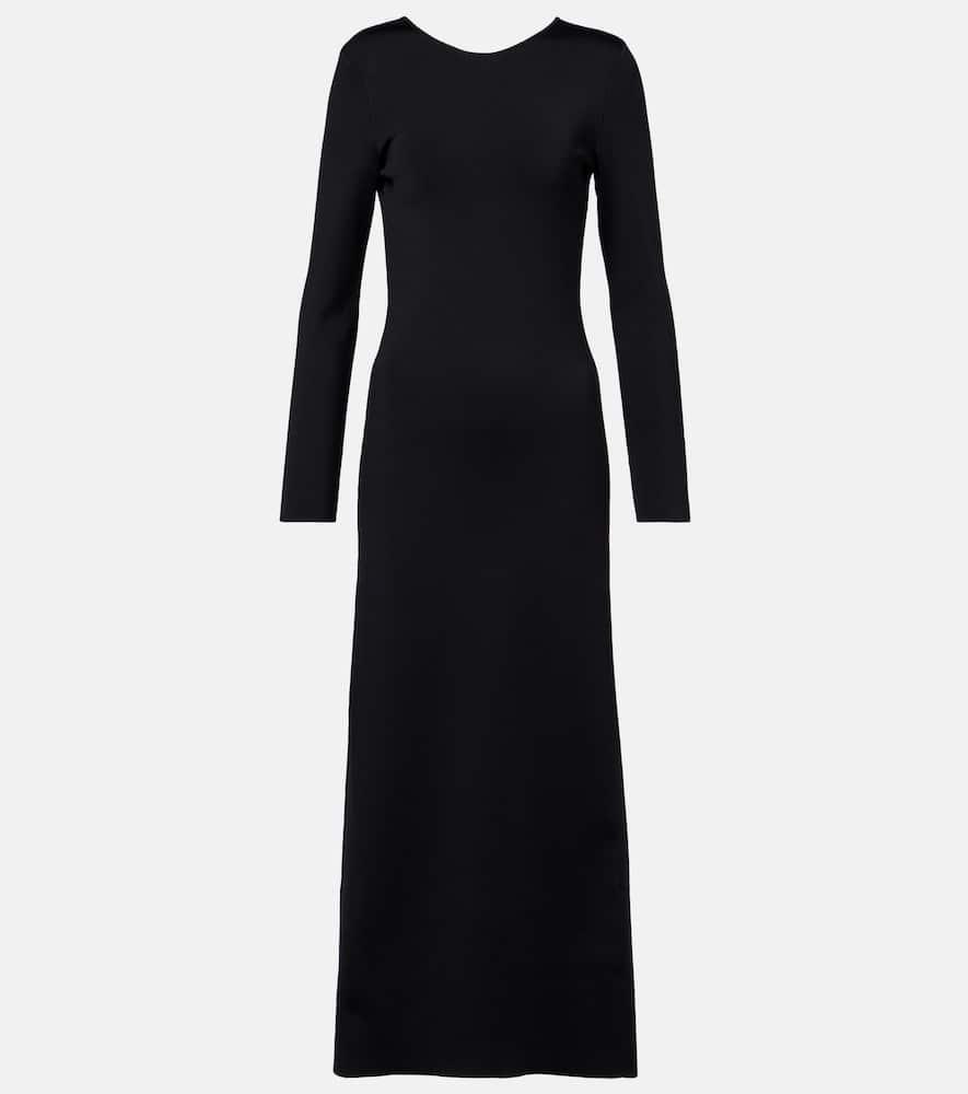bottega veneta knitted maxi dress