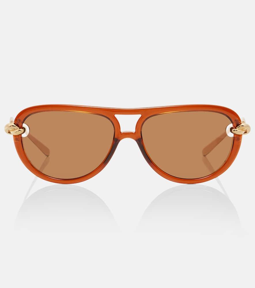 bottega veneta knot aviator sunglasses