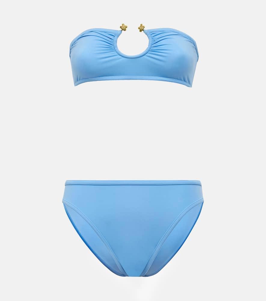 bottega veneta knot bandeau bikini