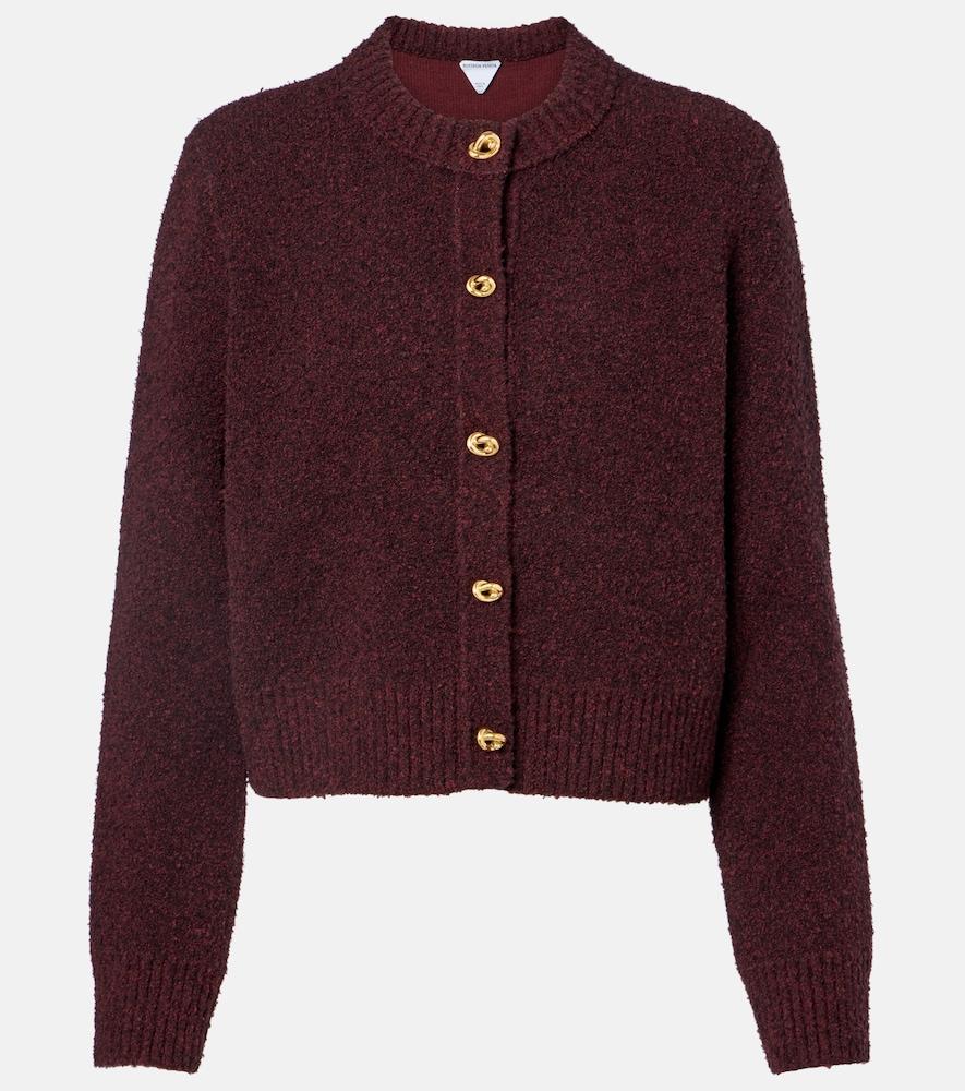 bottega veneta knot bouclé cardigan