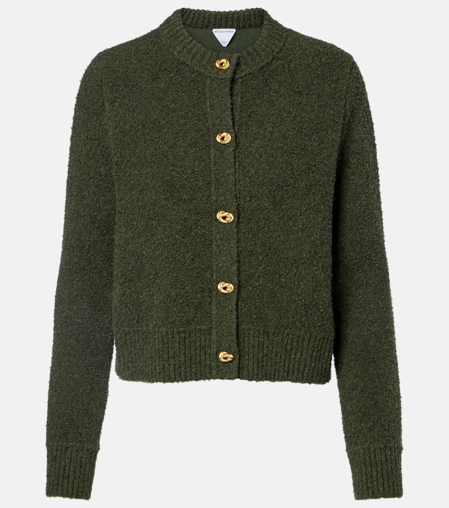 bottega veneta knot cotton and wool-blend cardigan