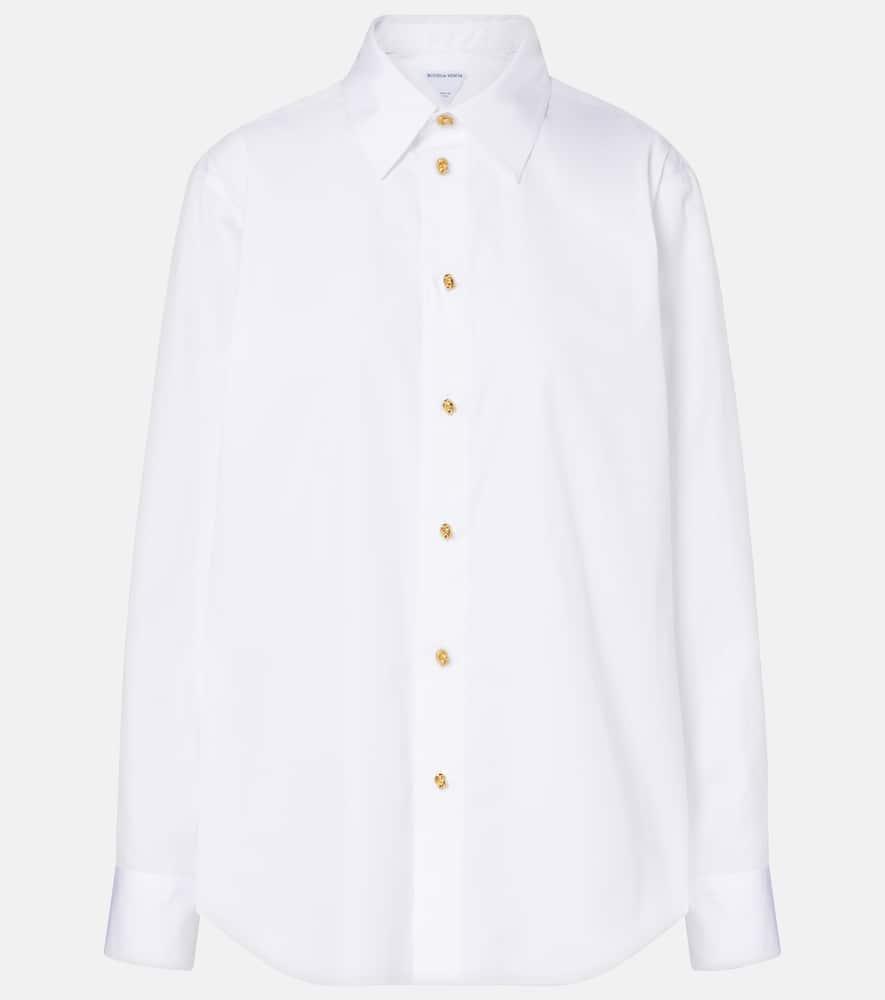 bottega veneta knot cotton poplin shirt
