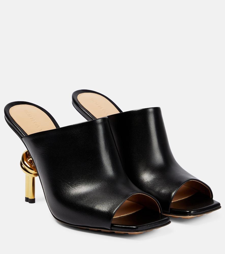 bottega veneta knot leather mules