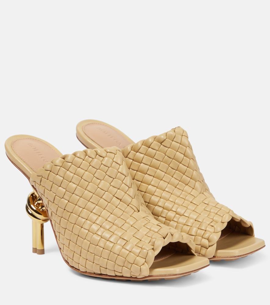 bottega veneta knot leather mules