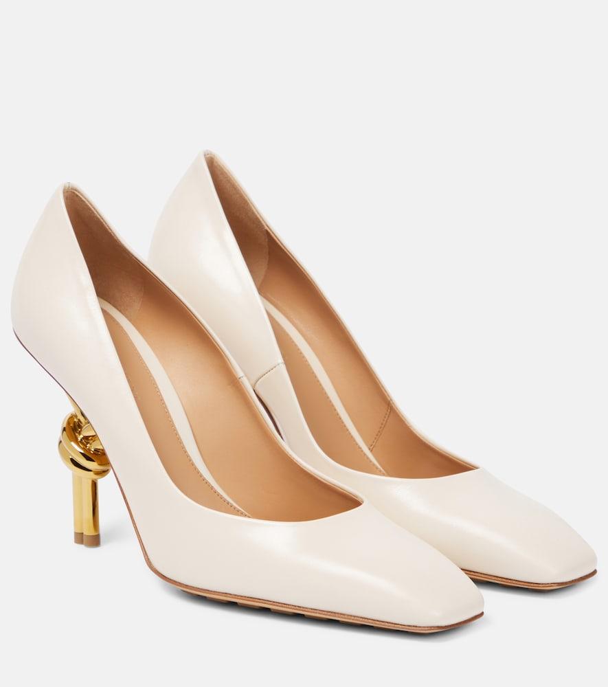 bottega veneta knot leather pumps