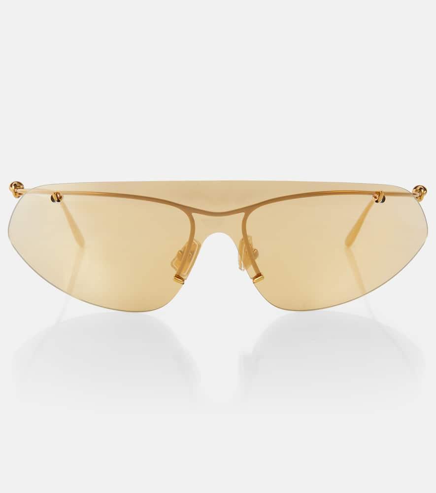 bottega veneta knot shield sunglasses