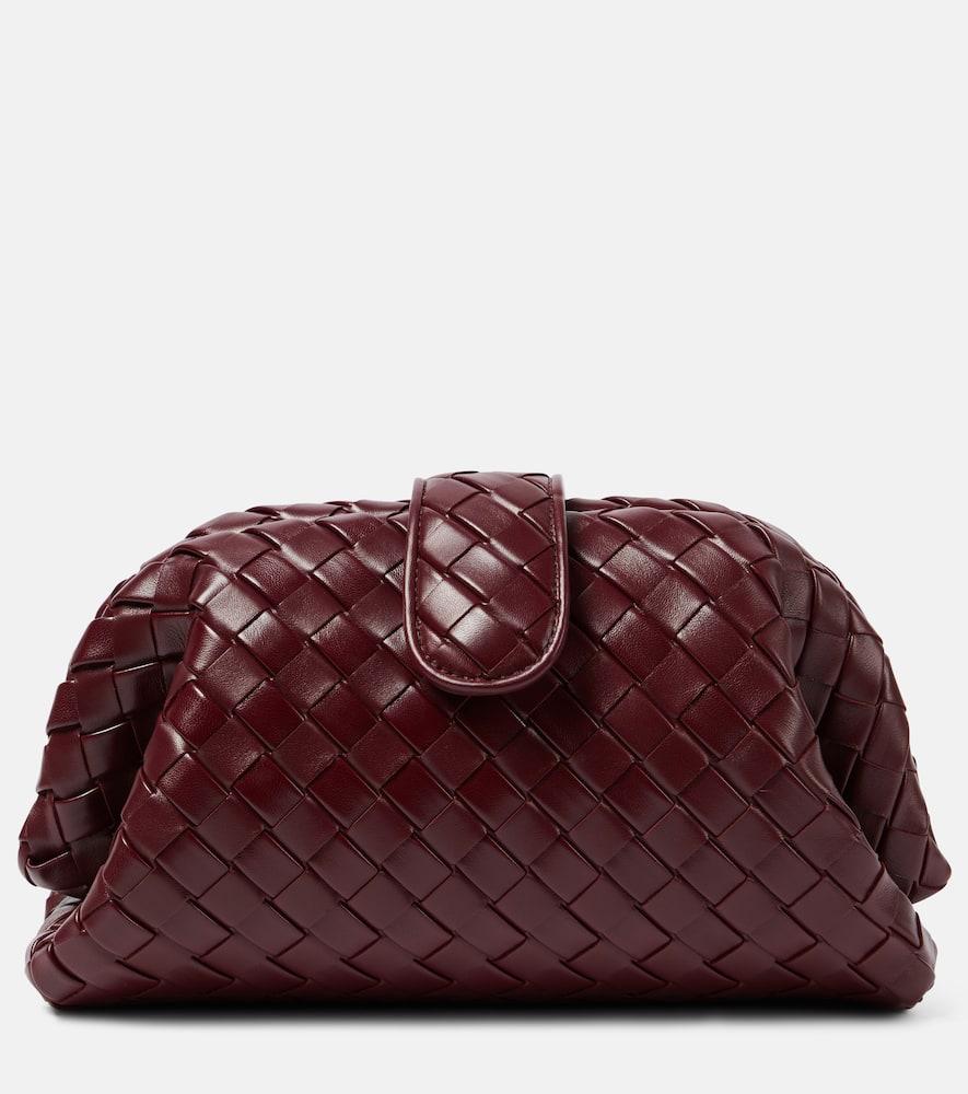 bottega veneta lauren 1980 intrecciato leather clutch