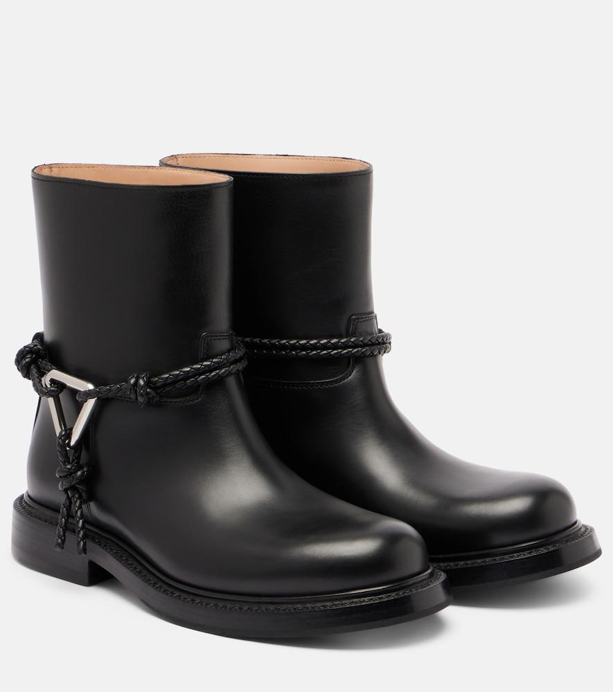 bottega veneta leather ankle boots