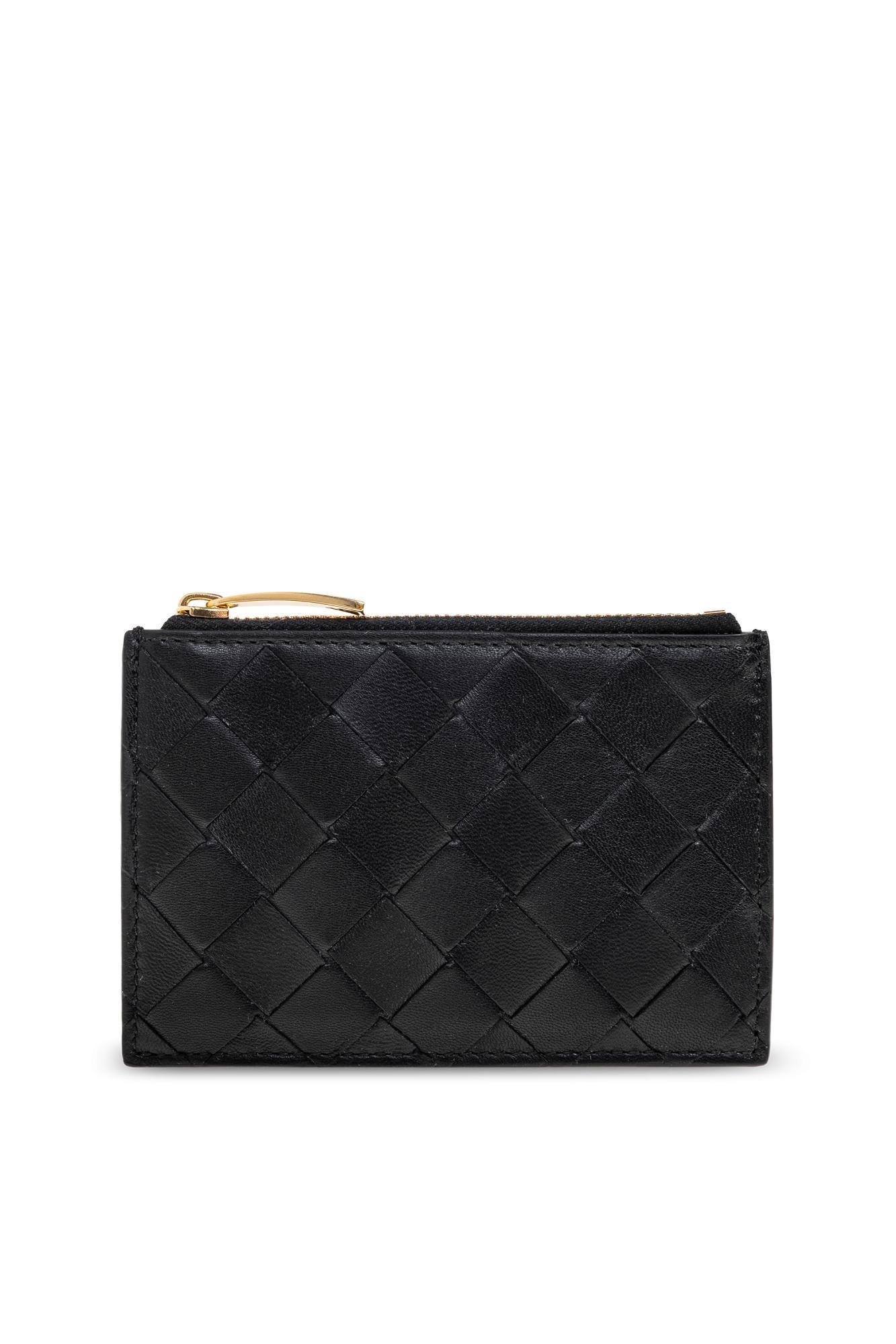 bottega veneta leather card holder