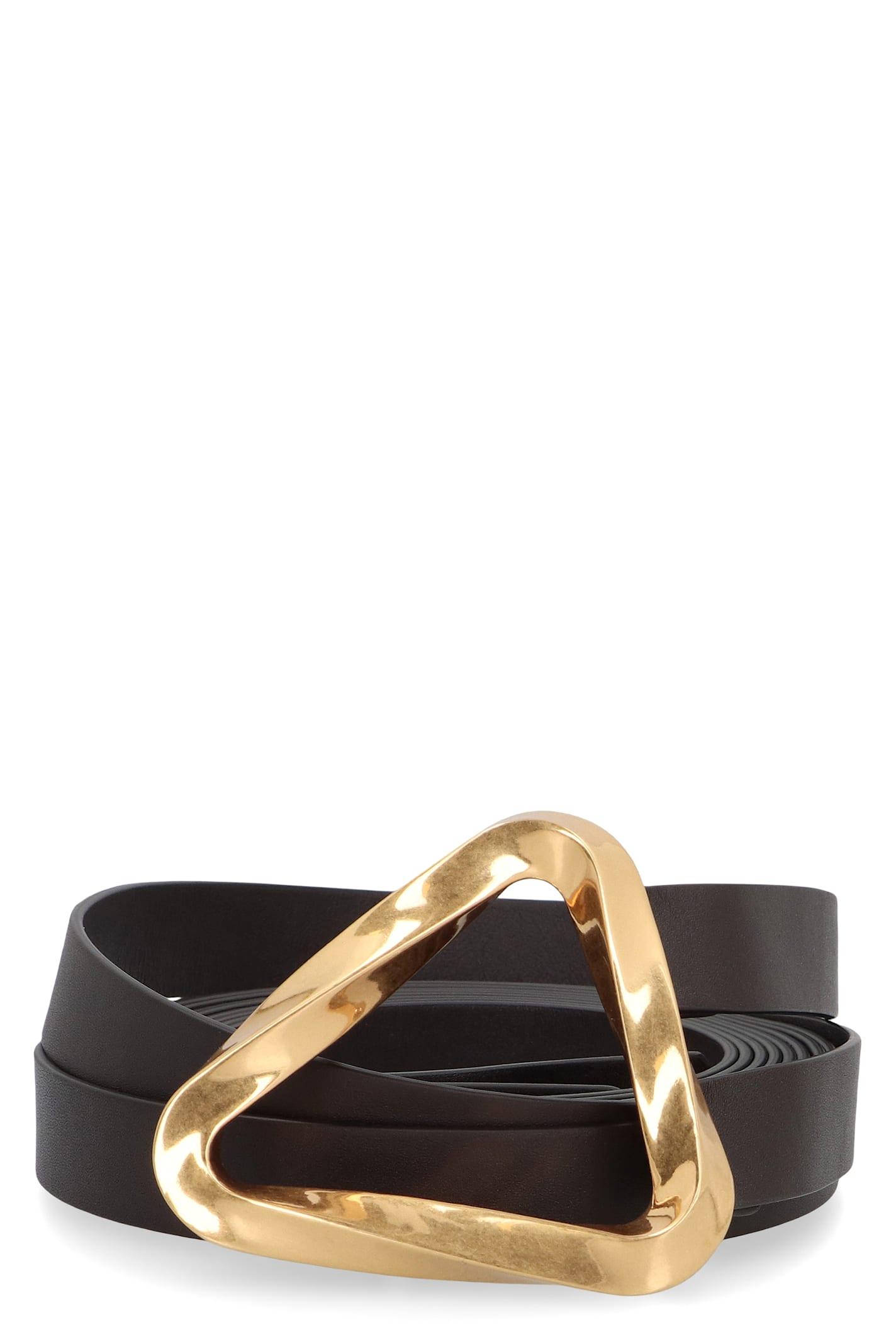 bottega veneta leather double strap belt