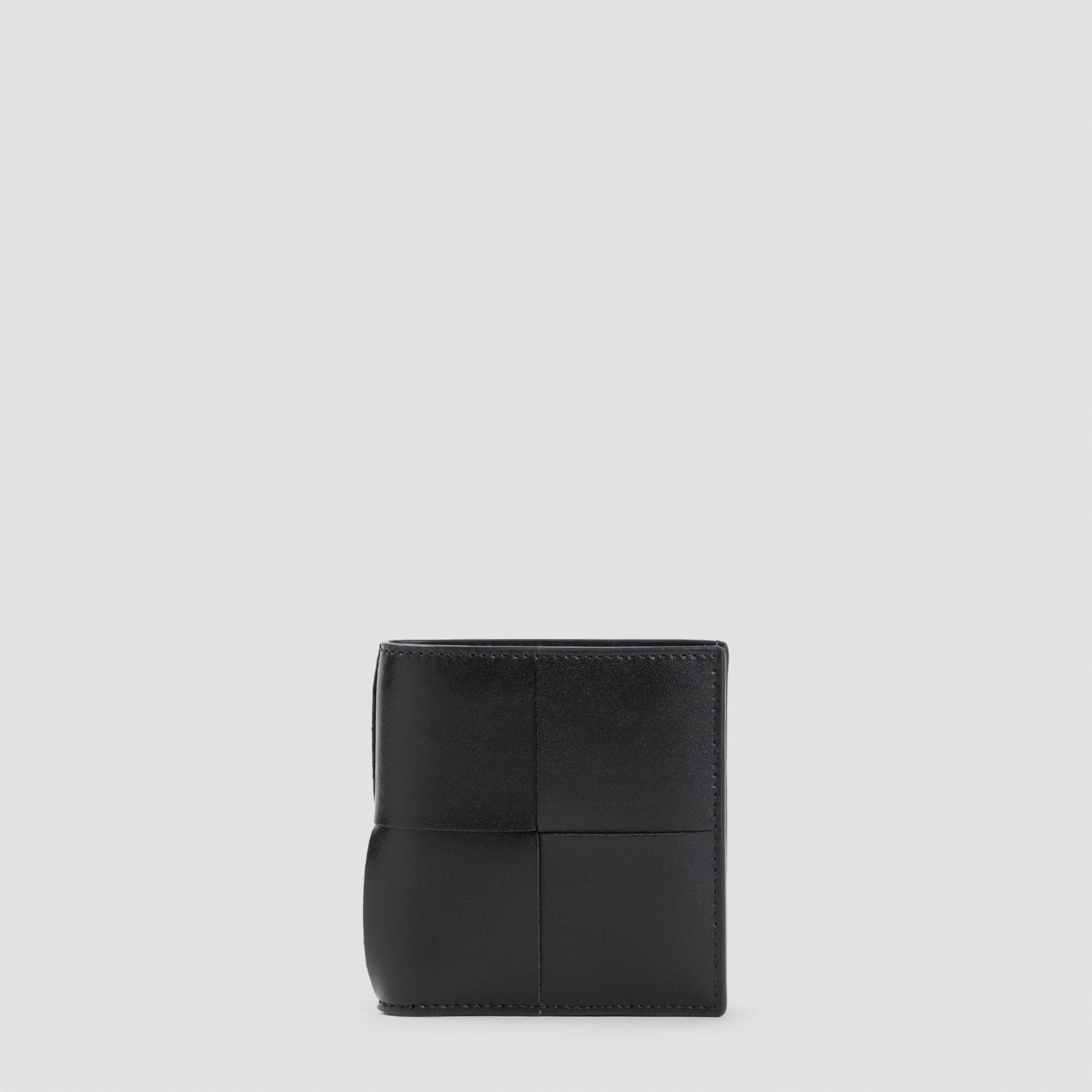 bottega veneta leather folding wallet