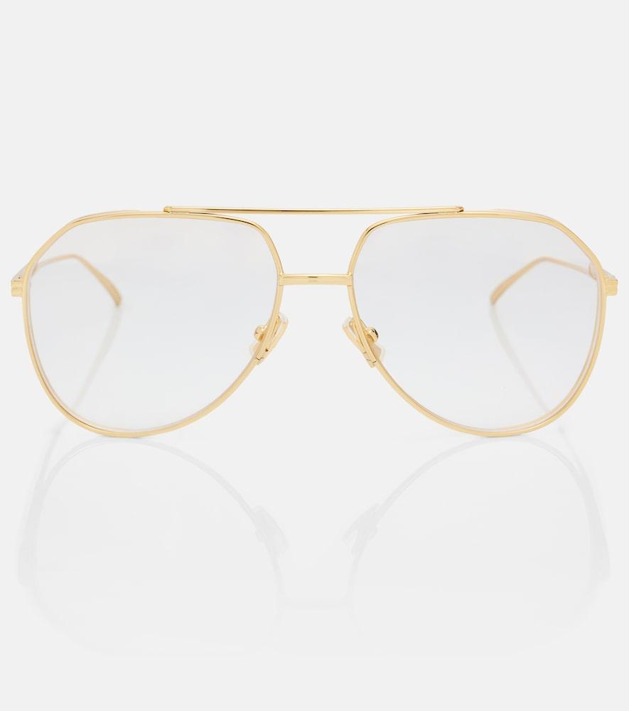 bottega veneta light ribbon aviator glasses