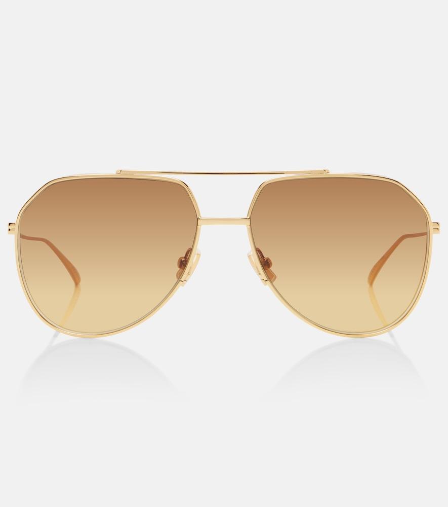 bottega veneta light ribbon aviator sunglasses
