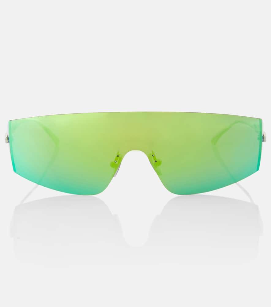 bottega veneta light ribbon shield sunglasses