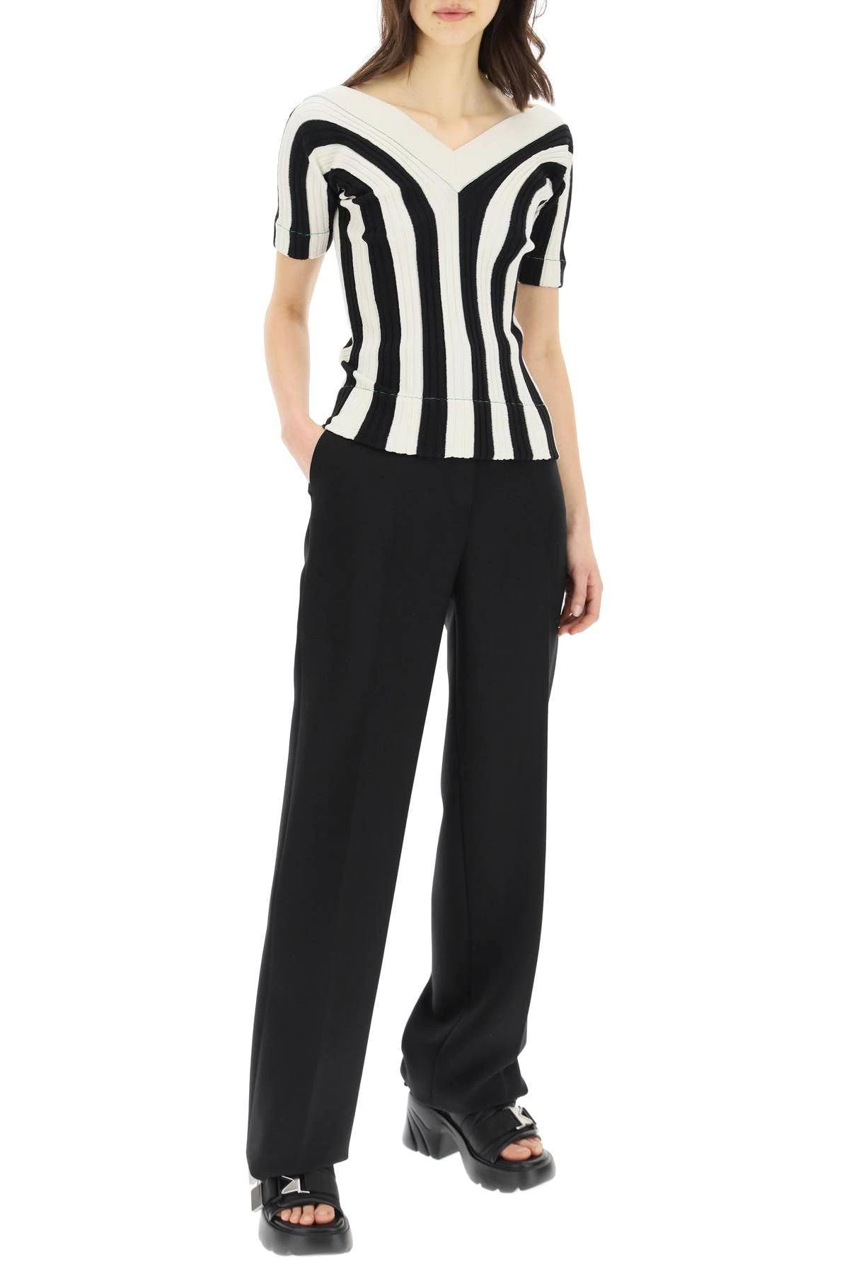 bottega veneta linen knit top