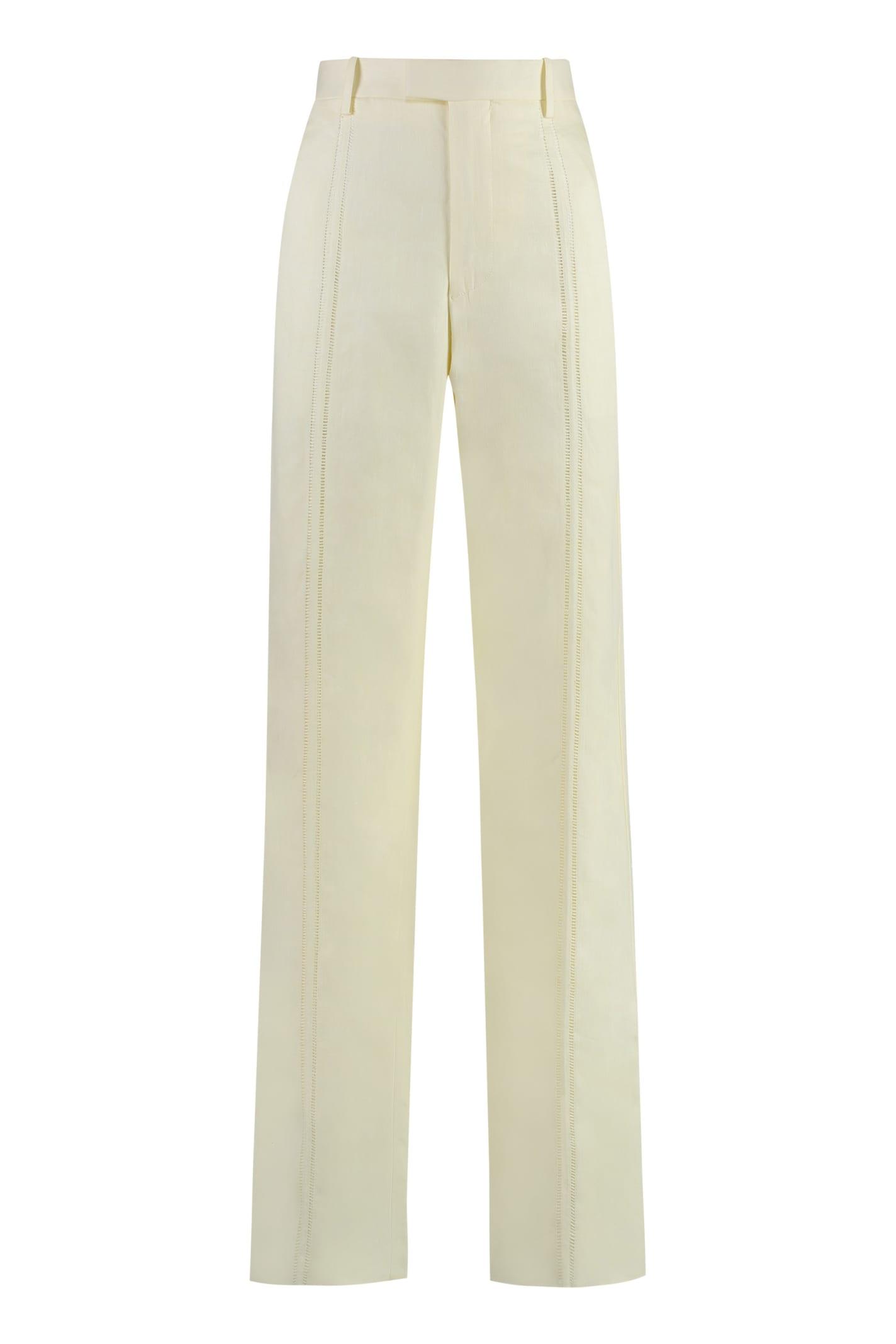 bottega veneta linen trousers