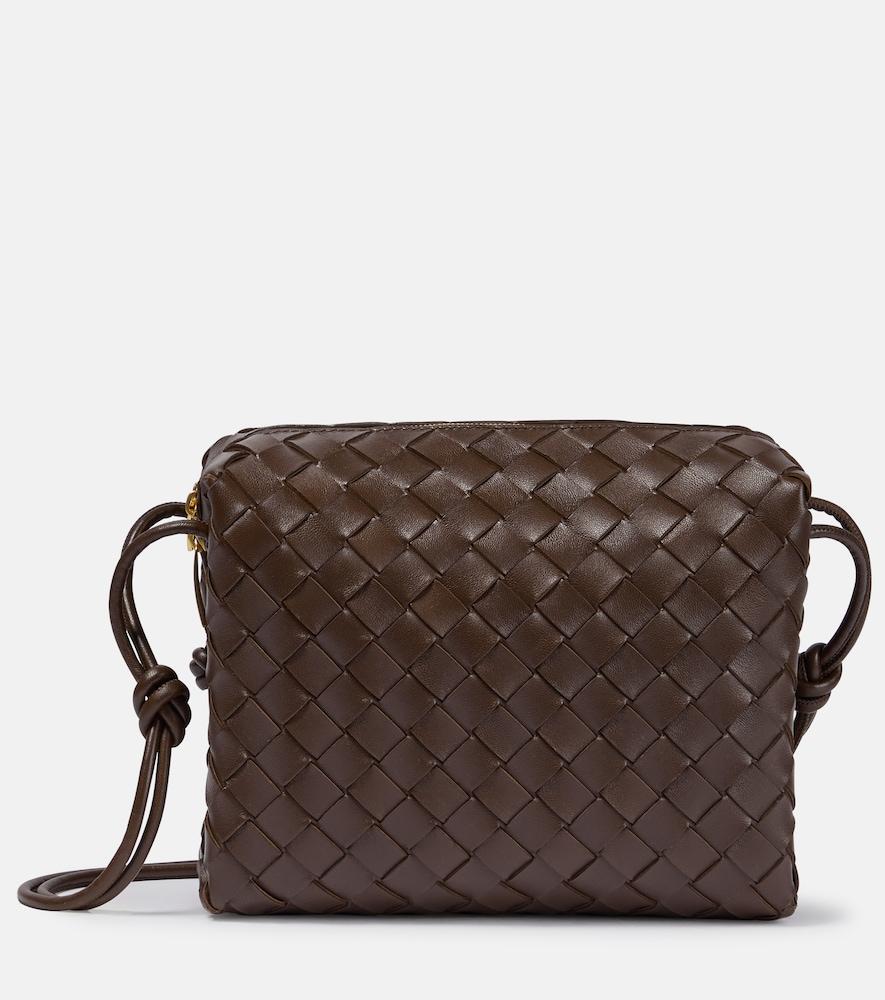 bottega veneta loop intrecciato leather camera bag