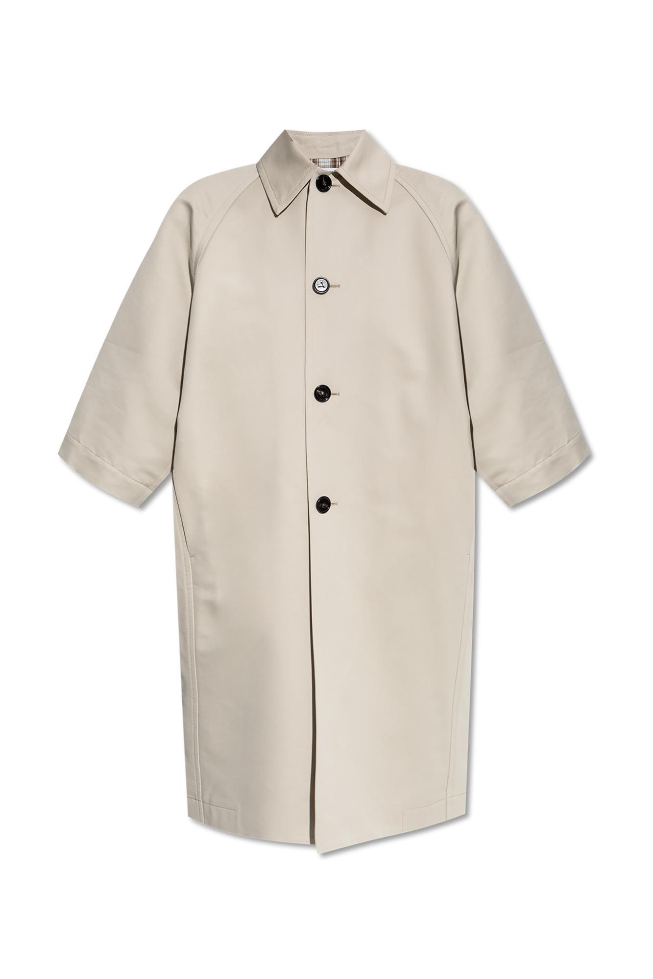 bottega veneta loose-fit coat