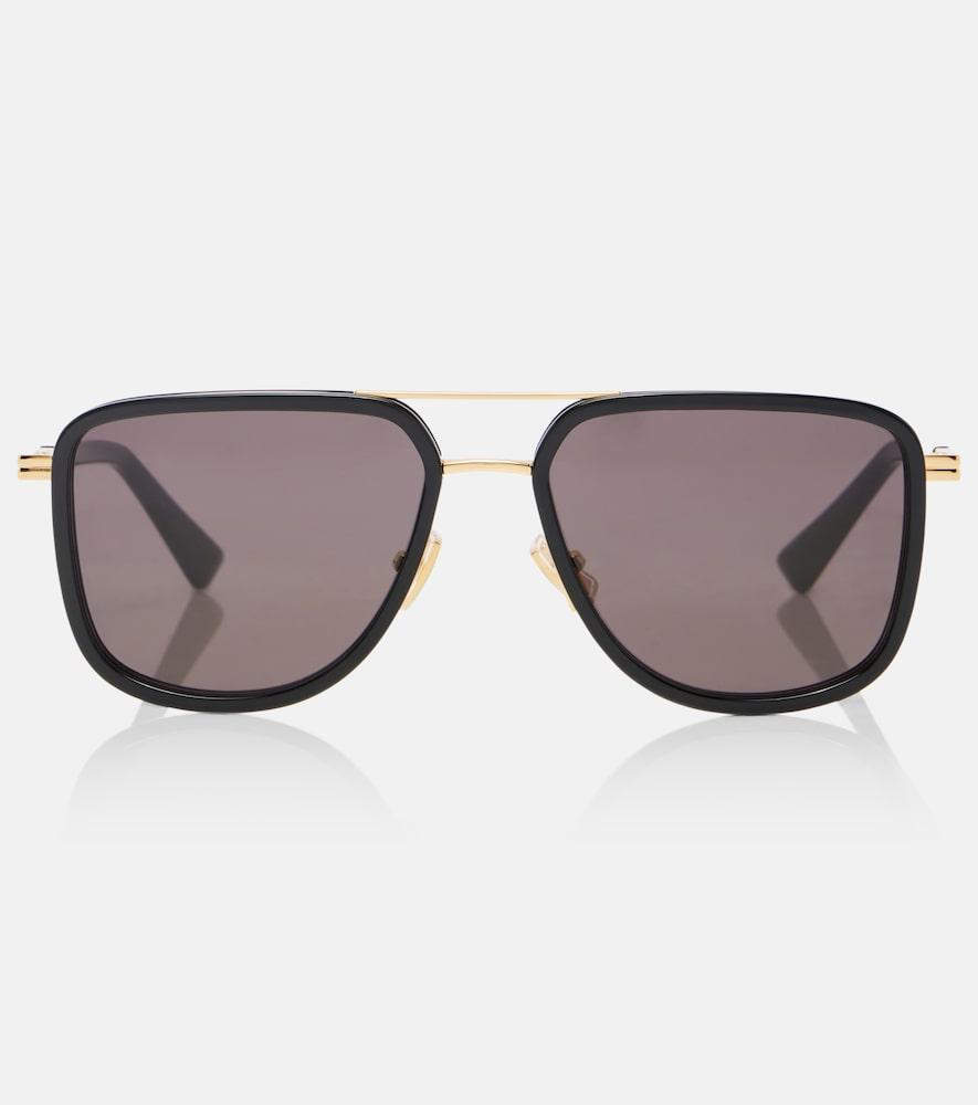 bottega veneta metal combi aviator sunglasses