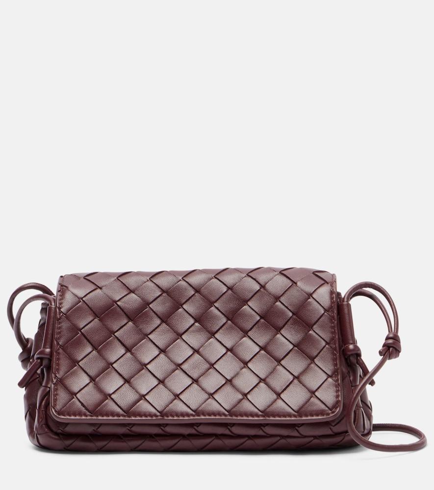 bottega veneta notturno intrecciato leather crossbody bag