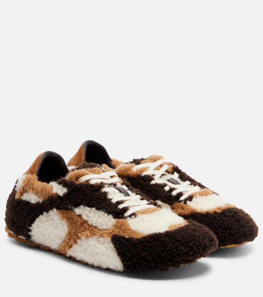 bottega veneta orbit flash wool sneakers