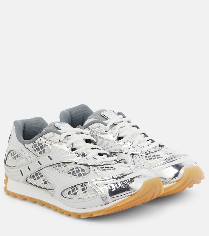 bottega veneta orbit metallic sneakers