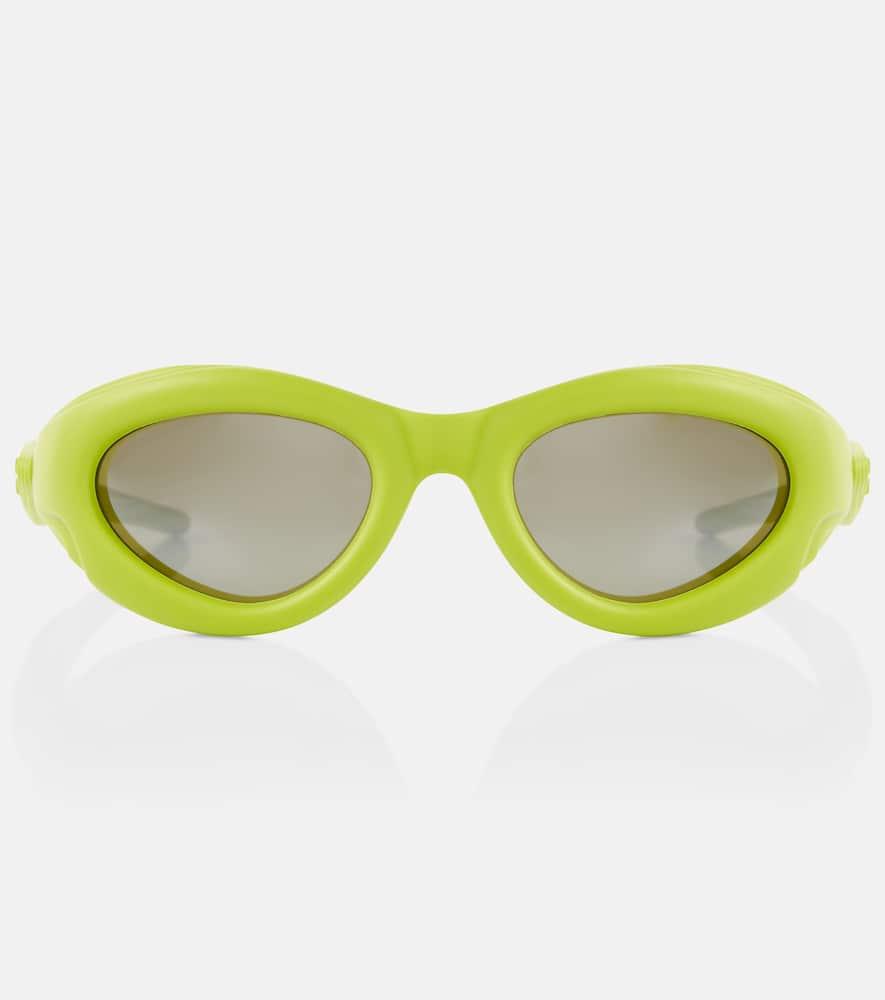 bottega veneta oval acetate sunglasses