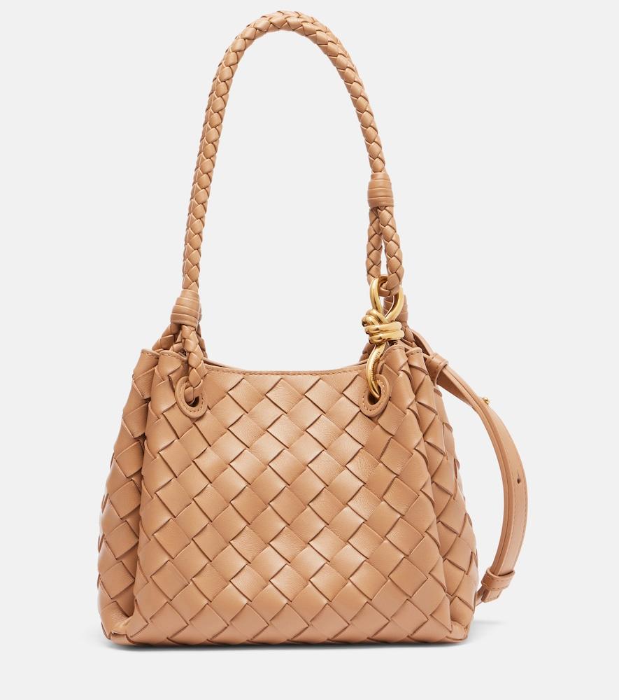 bottega veneta parachute small intrecciato leather tote bag