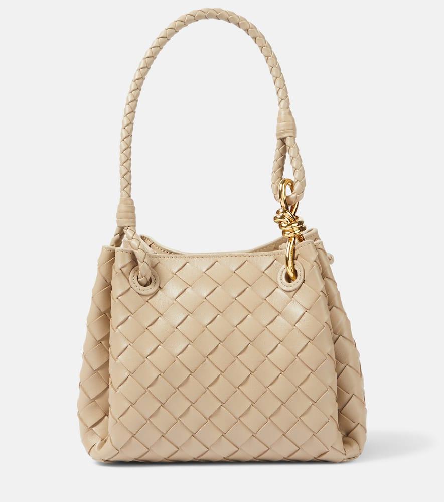 bottega veneta parachute small intrecciato leather tote bag