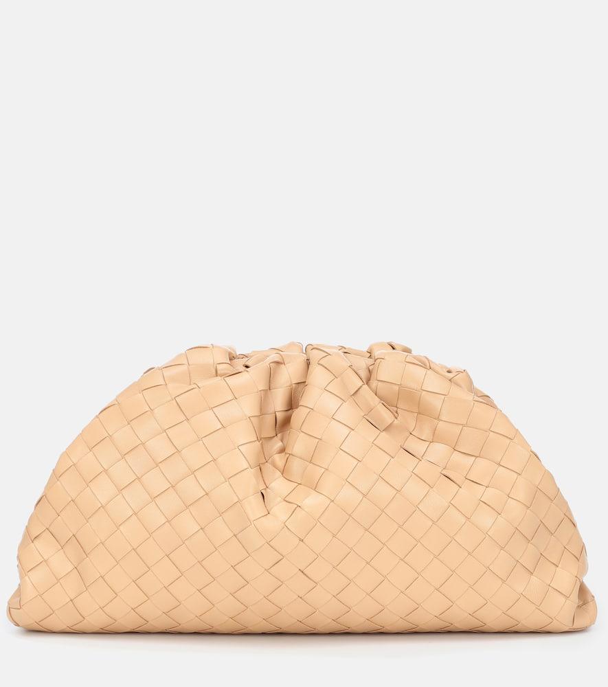 bottega veneta pouch intrecciato leather clutch