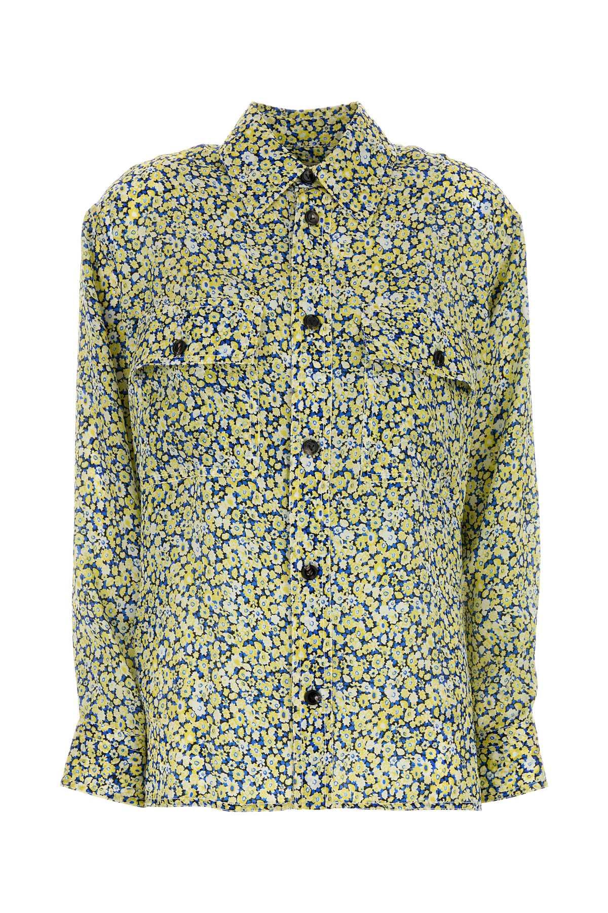bottega veneta printed silk shirt