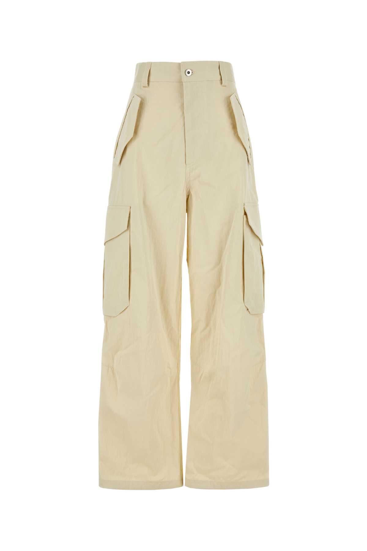 bottega veneta sand cotton blend cargo pant