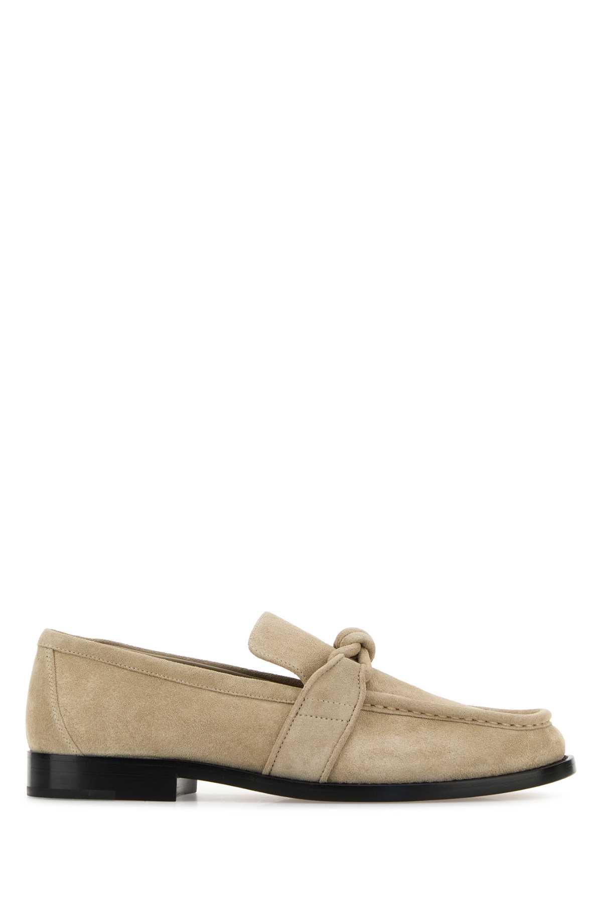 bottega veneta sand suede astaire loafers
