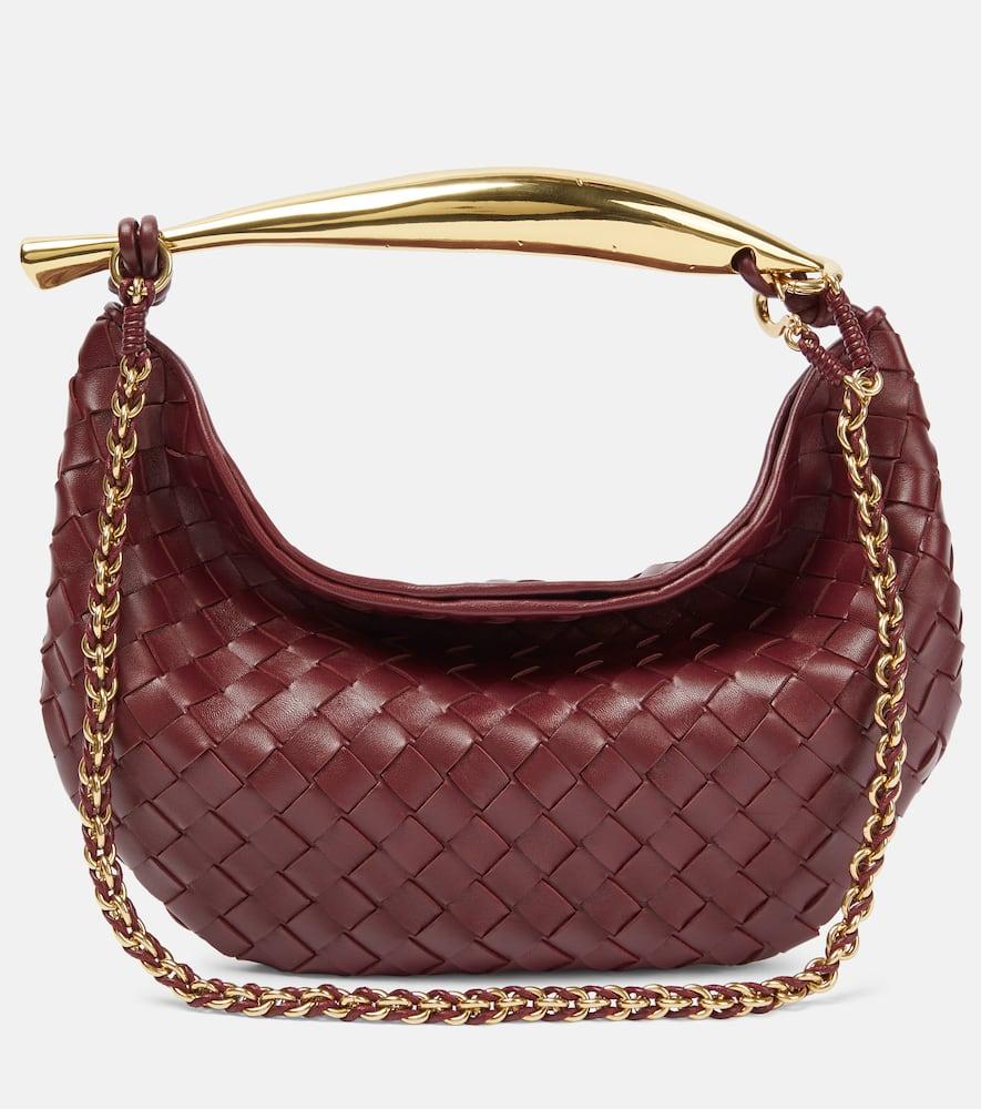 bottega veneta sardine chain intrecciato leather tote bag