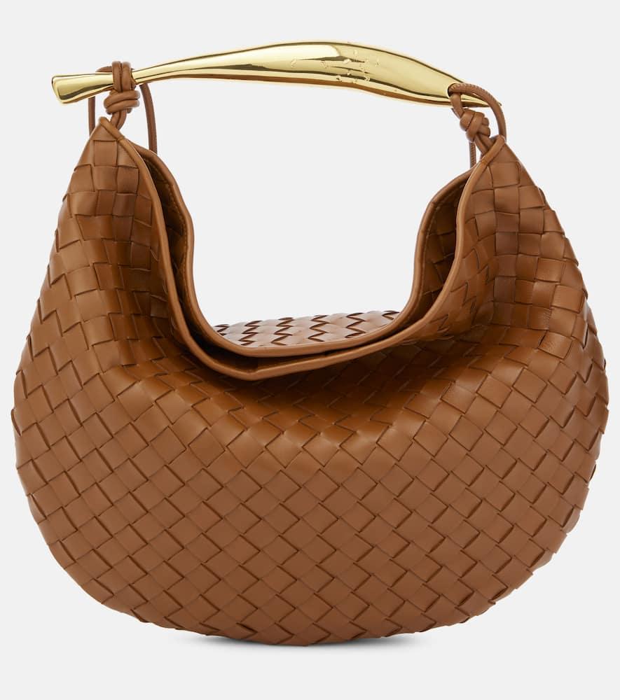 bottega veneta sardine intrecciato large leather shoulder bag
