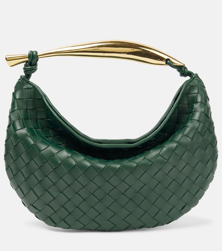bottega veneta sardine intrecciato leather shoulder bag