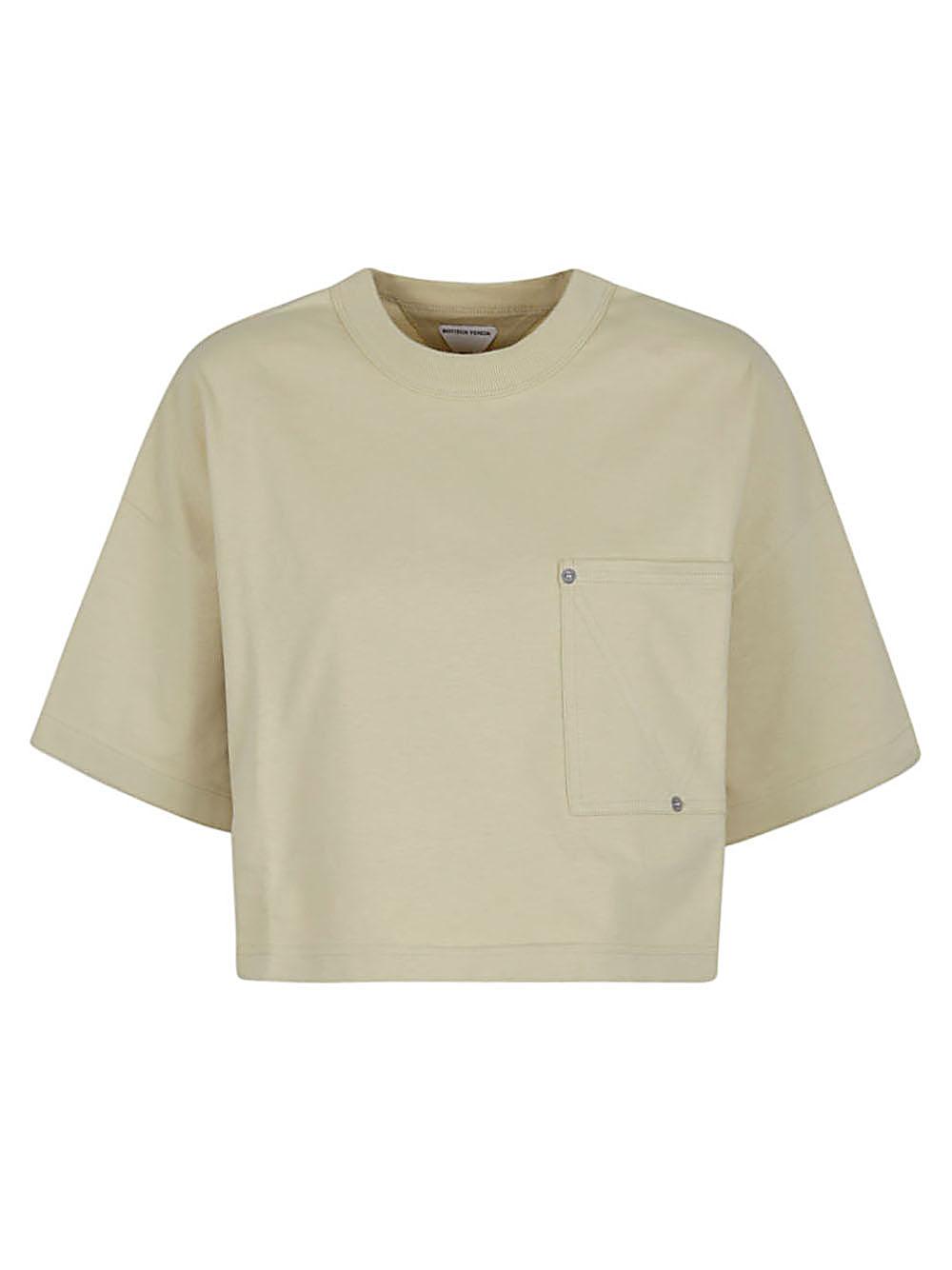 bottega veneta t-shirts and polos beige cotton - women
