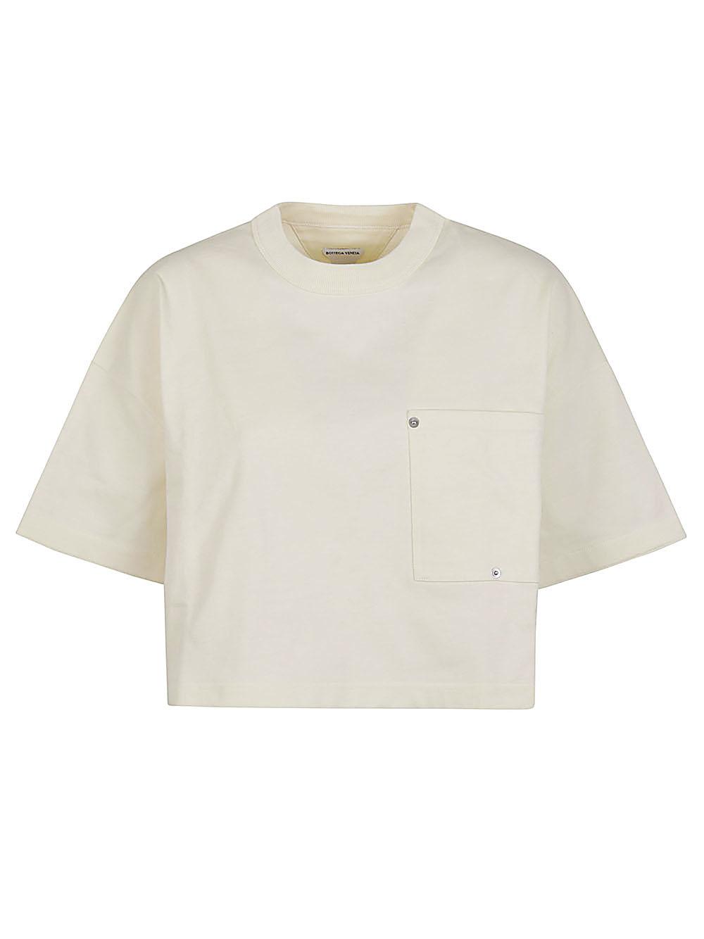 bottega veneta t-shirts and polos white cotton - women