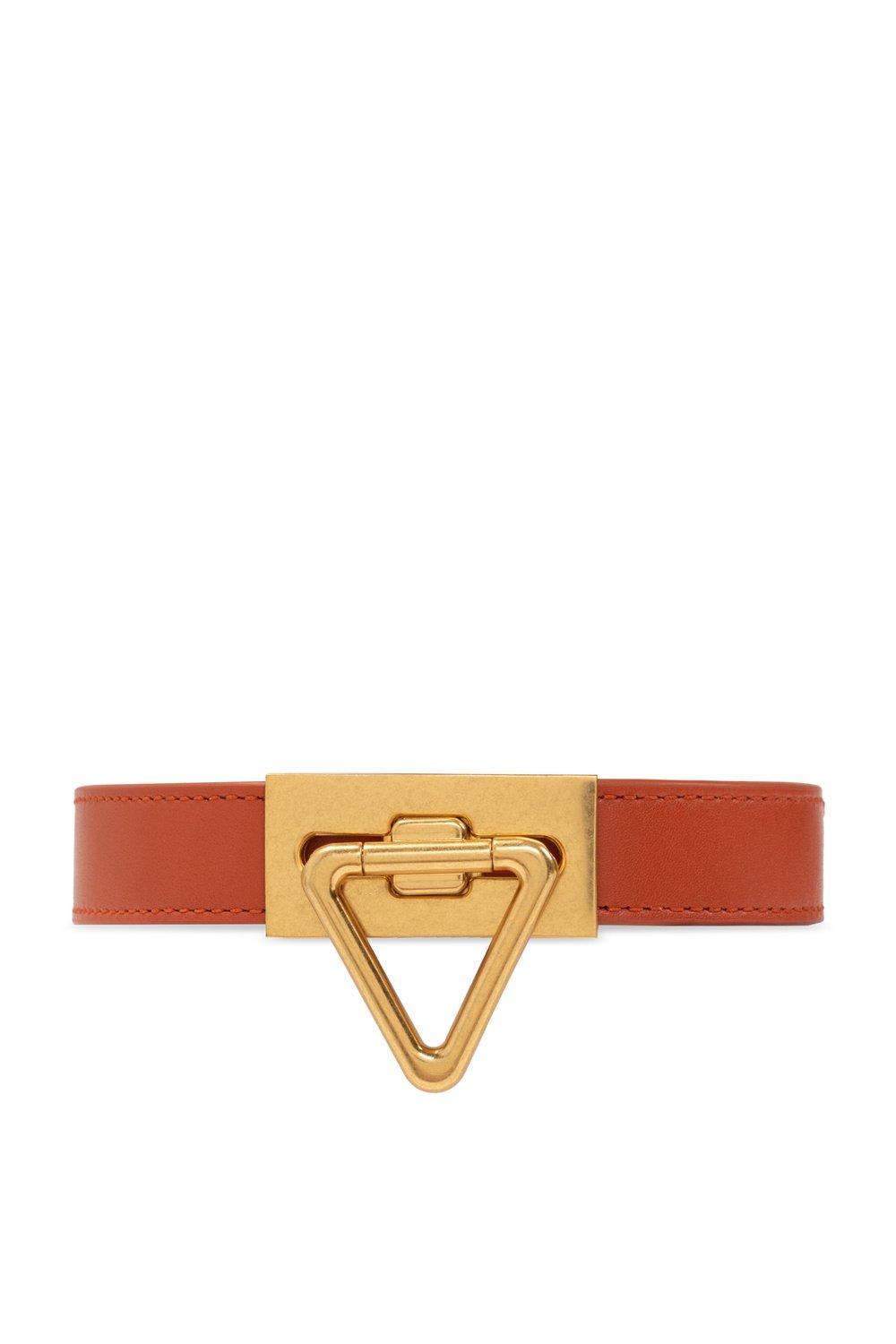 bottega veneta triangle buckle belt