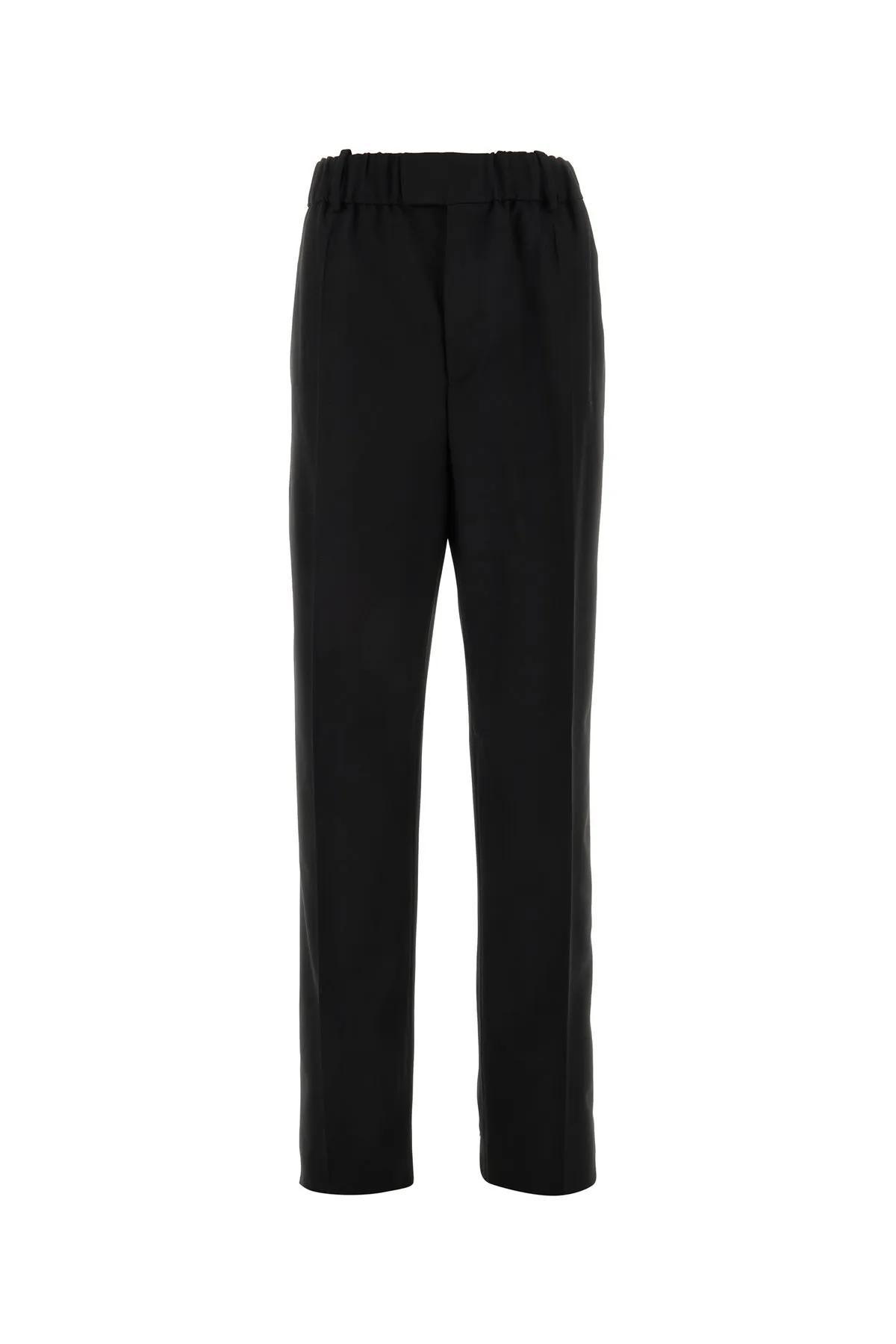 bottega veneta virgin wool trousers
