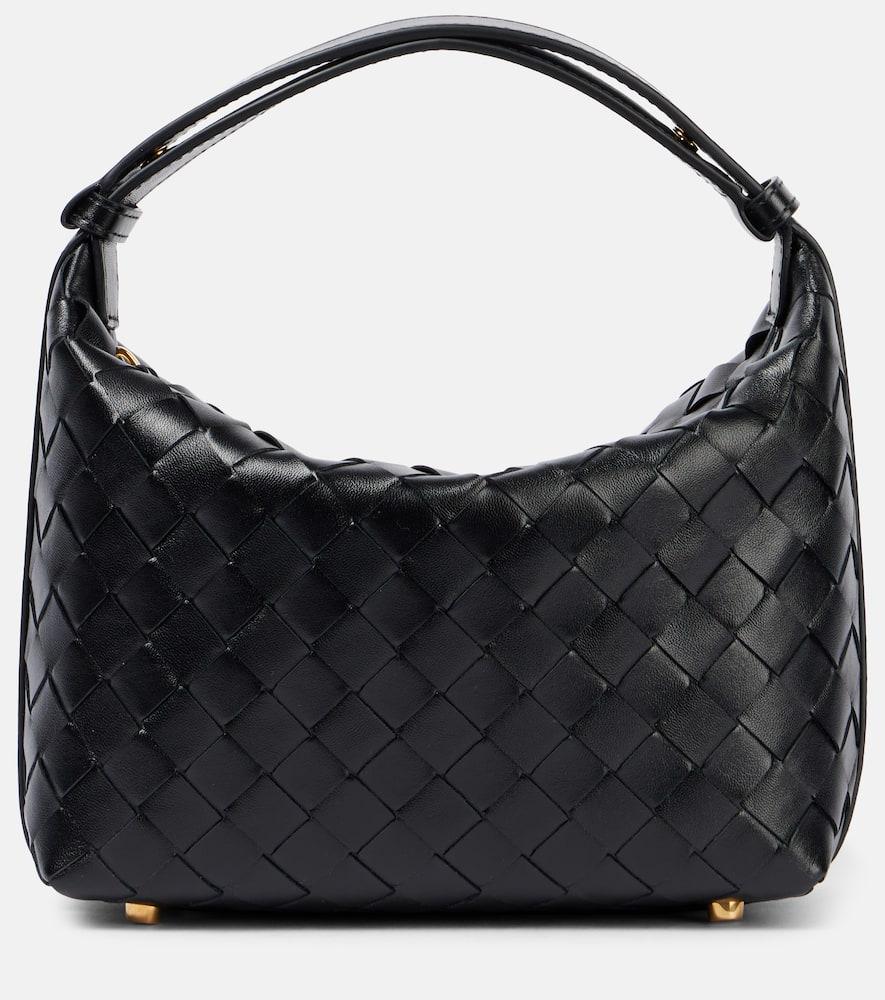 bottega veneta wallace mini intrecciato leather shoulder bag